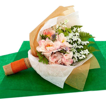 Dry Wax Floral Tissue Paper