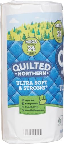 Quilted Northern Ultra Soft & Strong Toilet Paper, 6 Mega Rolls