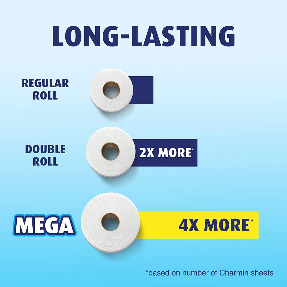 Charmin Essentials Soft Toilet Paper Mega Rolls, 9 ct