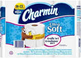 Charmin Ultra Soft Toilet Paper Mega Rolls, 308 sheets, 18 rolls
