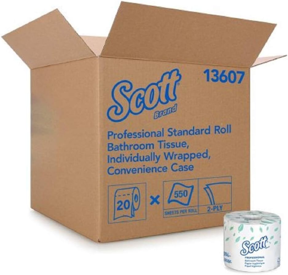 Scott Bathroom Tissue Convenience Case White 20ct