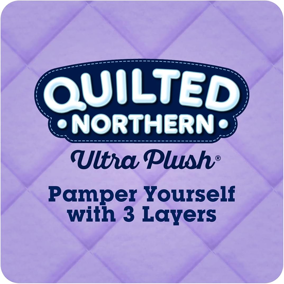 Quilted Northern Ultra Plush Toilet Paper, 24 Supreme Rolls = 105 Regular Rolls, 3-ply Bath Tissue