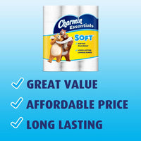 Charmin Essentials Soft Toilet Paper Mega Rolls, 9 ct