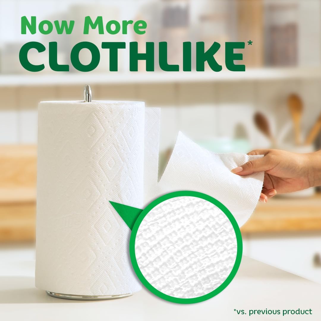 Bounty Full Sheet Paper Towels, White, 2 Triple Rolls = 6 Regular Rolls