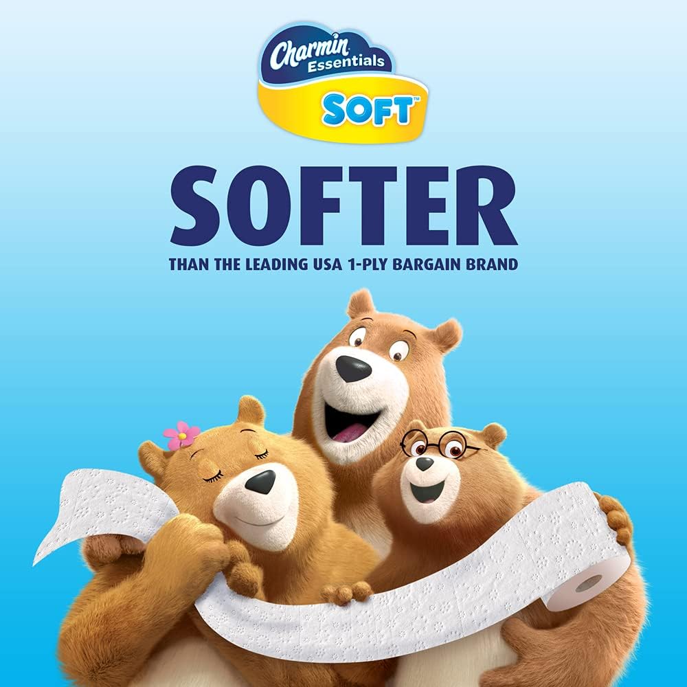 Charmin Essentials Soft Toilet Paper Mega Rolls, 9 ct
