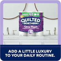Quilted Northern Ultra Plush Toilet Paper, 24 Supreme Rolls = 105 Regular Rolls, 3-ply Bath Tissue