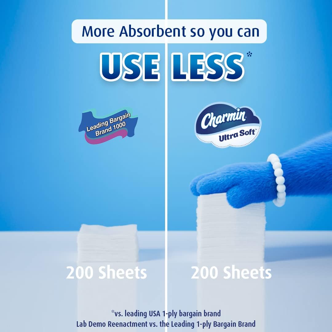 Charmin Ultra soft Jumbo Rolls Septic Safe white