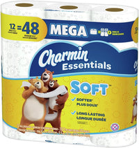 Charmin Essentials Soft Toilet Paper Mega Rolls, 9 ct