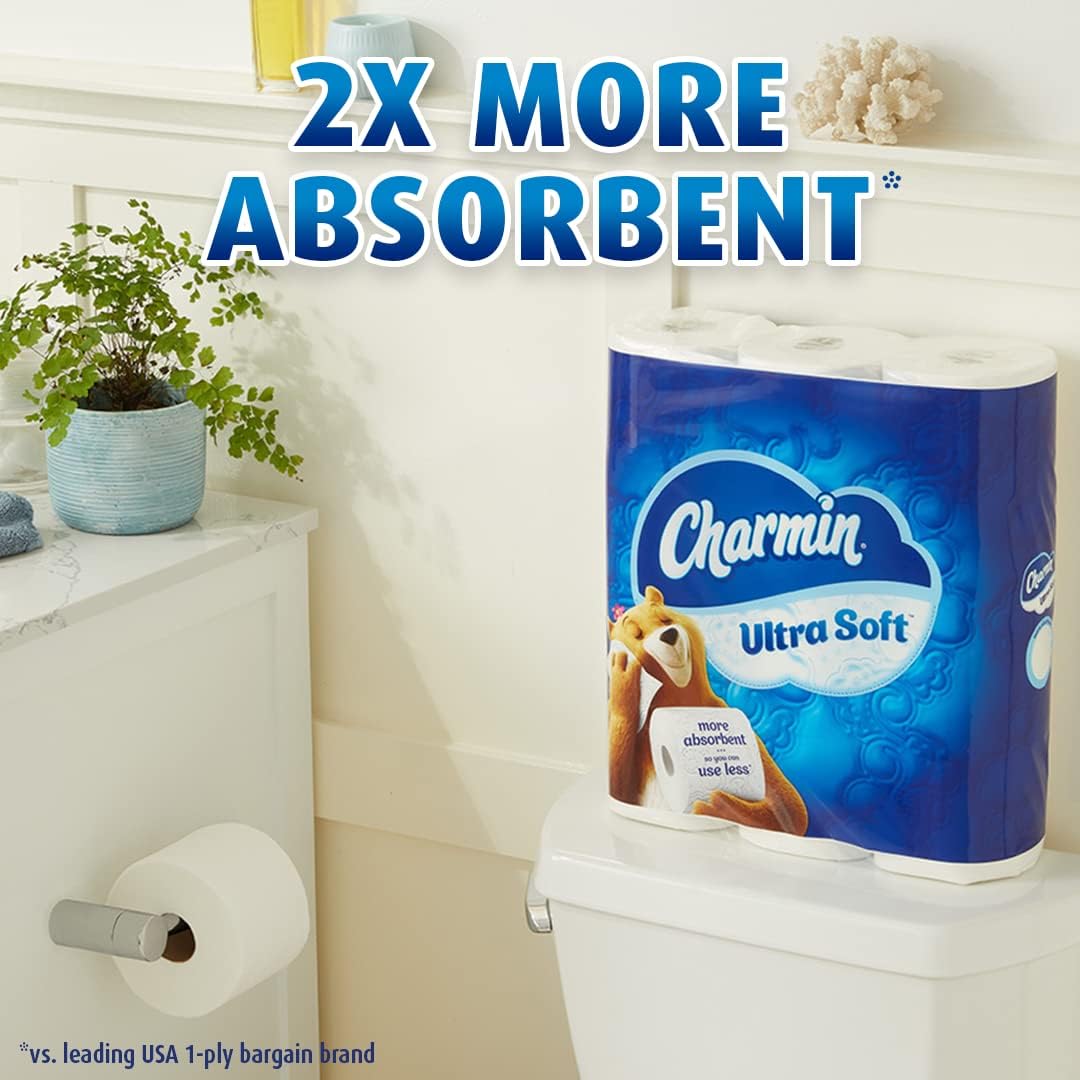 Charmin Ultra soft Jumbo Rolls Septic Safe white