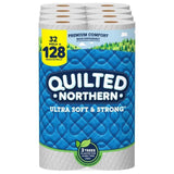 Quilted Northern Ultra Soft & Strong® Toilet Paper, 32 Mega Rolls = 128 Regular Rolls, 2-ply Bath Tissue (Pack of 1)