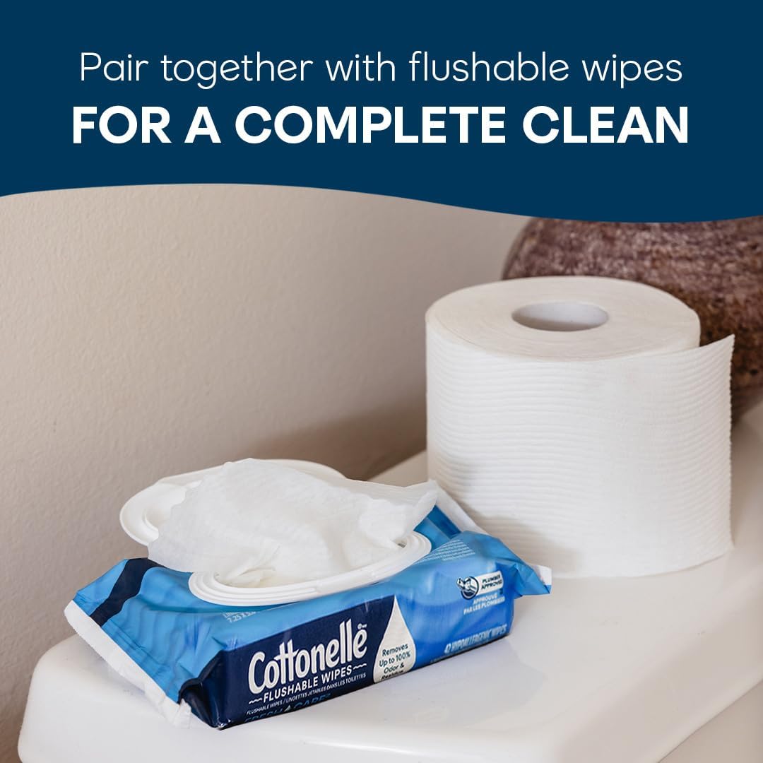 Cottonelle Ultra Clean Toilet Paper, 9 Mega Rolls (9 Mega Rolls = 36 Regular Rolls), 284 Sheets Per Roll, Packaging May Vary