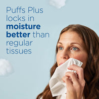 Puffs Plus Lotion Facial Tissue, 1 Cube Box, 48 Tissues Per Box (Pack of 4)