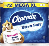 Charmin Ultra Soft Toilet Paper 12 Mega XL Rolls, 336 Sheets Per Roll