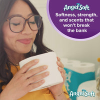 Angel Soft Toilet Paper with Fresh Lavender Scent, 12 Double Rolls=24 Regular Rolls, 200+ 2-Ply Sheets