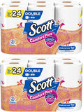 Scott ComfortPlus Toilet Paper, 12 Double Rolls, Bath Tissue (2 Pack)