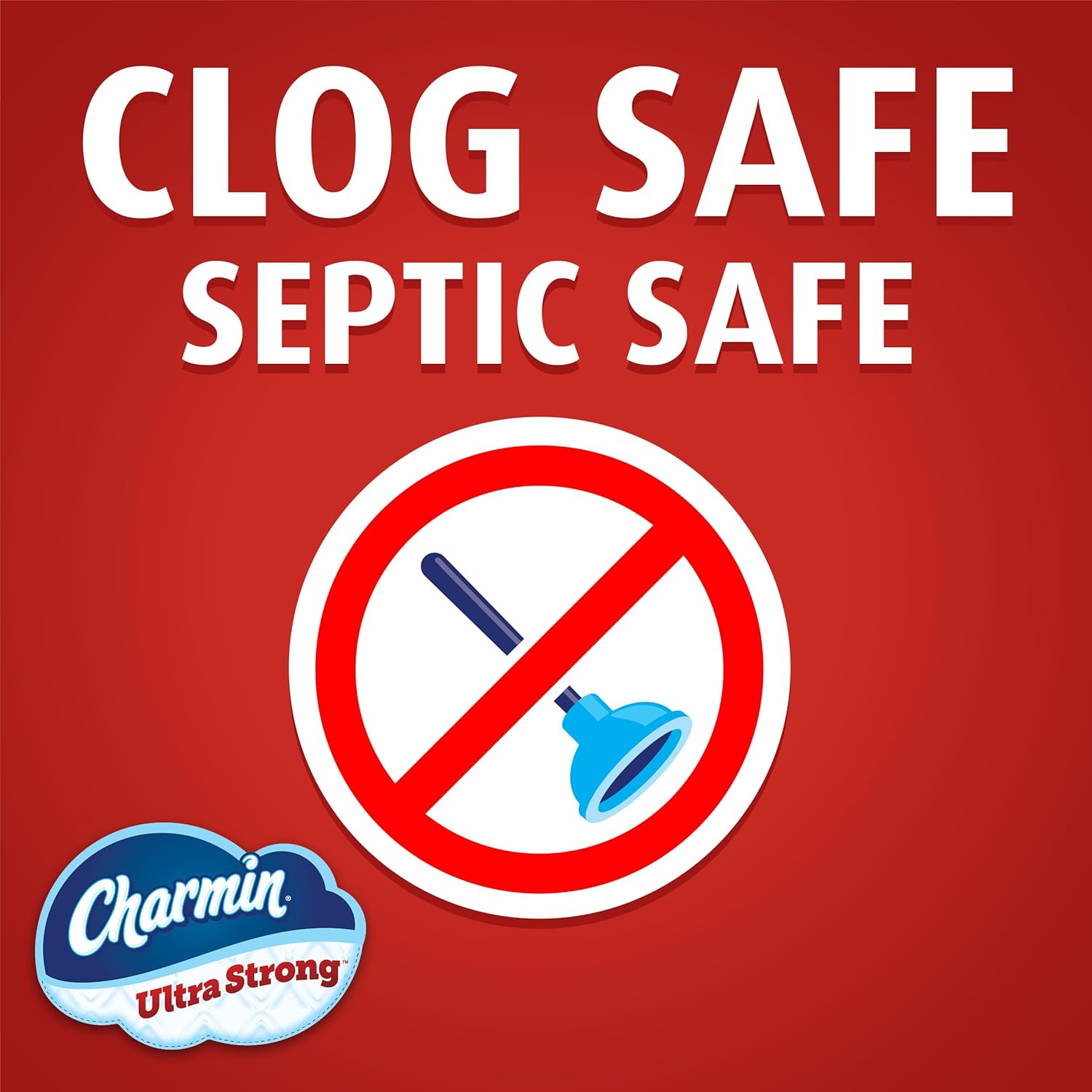 Charmin Ultra Strong Toilet Paper 6 Mega Rolls, 220 Sheets Per Roll