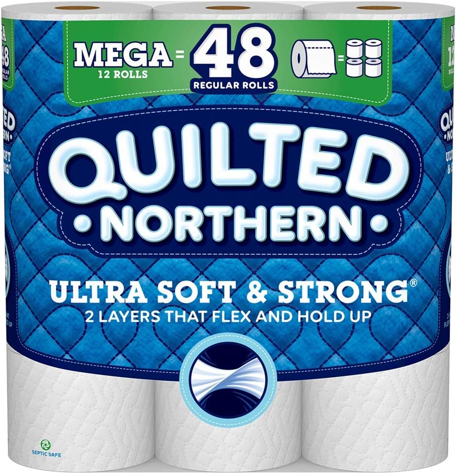 Quilted Northern Ultra Soft & Strong, Toilet Paper, 12 Mega Rolls