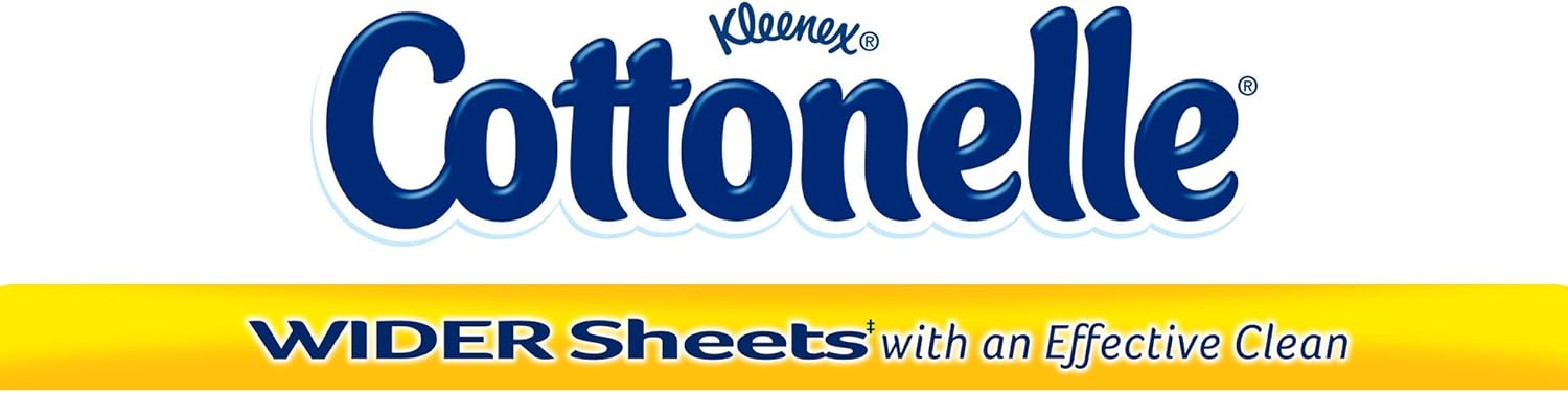 Cottonelle Ultra CleanCare Toilet Paper, Strong Bath Tissue, 12 Double Rolls