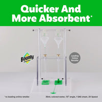 Bounty Quick-Size Paper Towels, White, 8 Family Rolls = 20 Regular Rolls