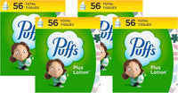 Puffs Plus Lotion Facial Tissue, 1 Cube Box, 56 Tissues Per Box
