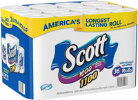 Scott Bath Tissue, 1, 100 Sheetsper Roll, 36 Count
