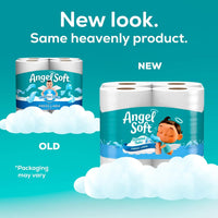 Angel Soft Toilet Paper with Fresh Linen Scented Tube, 48 Mega Rolls = 192 Regular Rolls, Soft and Strong Toilet Tissue