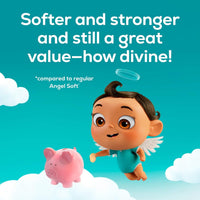 Angel Soft Ultra Toilet Paper, 6 Mega Rolls = 24 Regular Rolls, 2 Ply Toilet Tissue