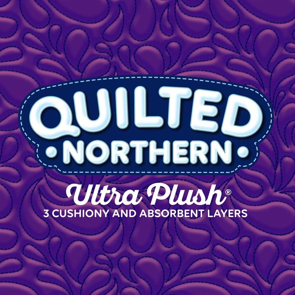 Quilted Northern Ultra Plush Toilet Paper, 18 Mega Rolls, 18 = 72 Regular Rolls, 3 Ply Bath Tissue