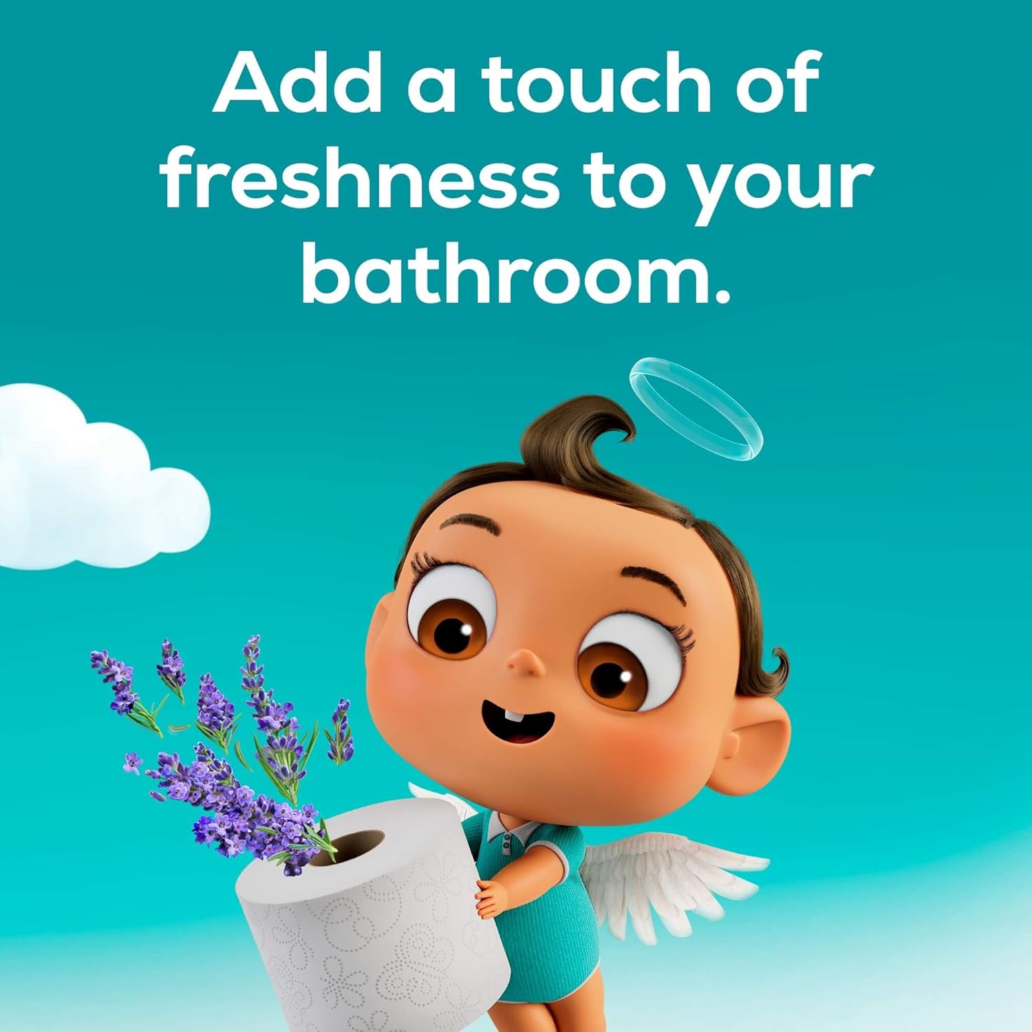 Angel Soft Toilet Paper with Fresh Lavender Scented Tube, 48 Mega Rolls = 192 Regular Rolls, Soft and Strong Toilet Tissue
