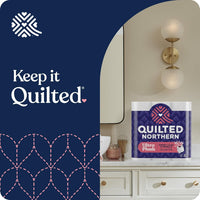 Quilted Northern Ultra Plush Toilet Paper, 24 Mega Rolls = 96 Regular Rolls, 3X Thicker*, 3 Ply Soft Toilet Tissue