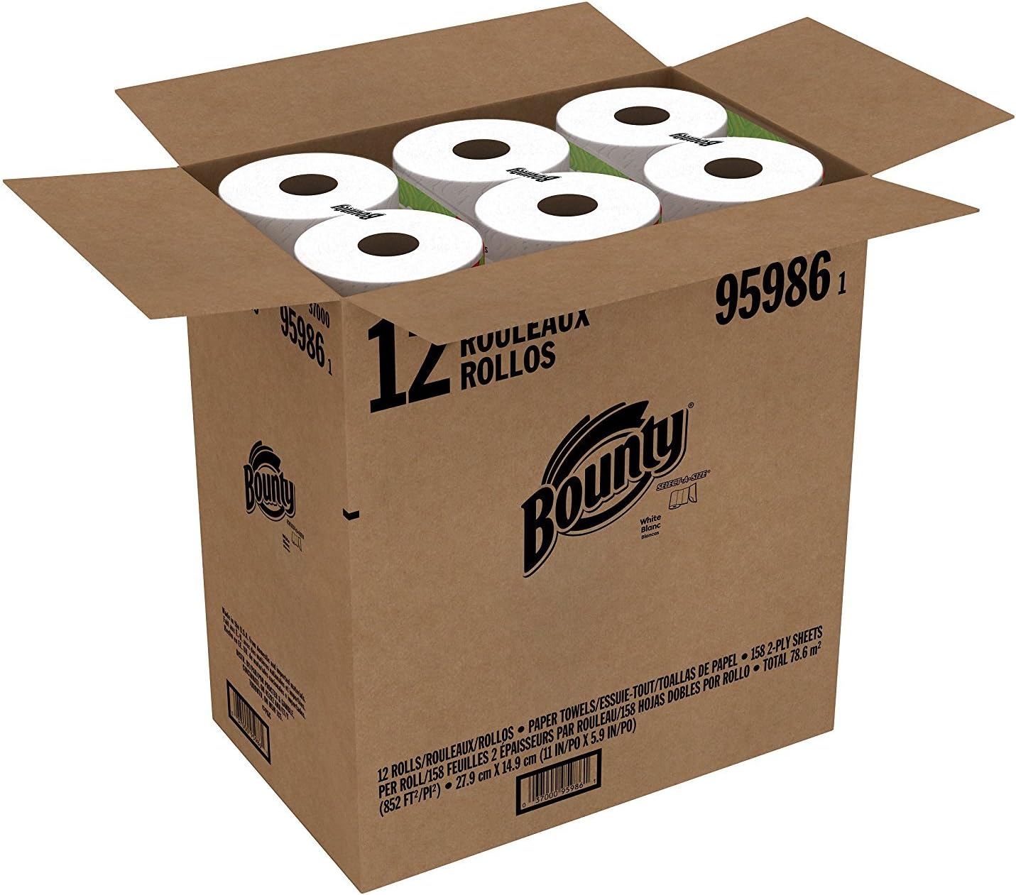 Bounty Paper Towels, 12 Pack