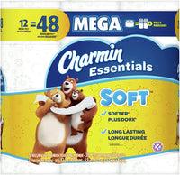 Charmin Essentials Soft Toilet Paper Mega Rolls, 9 ct