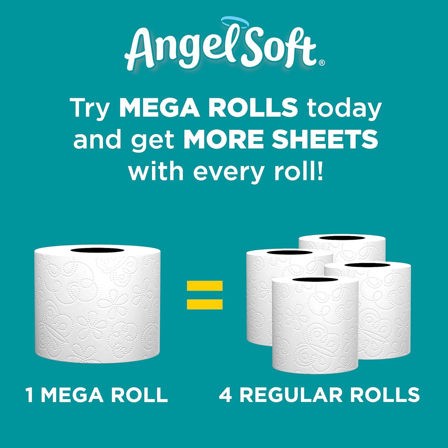 Angel Soft, Toilet Paper, Double Rolls, 12 Count of 234 Sheets Per Roll