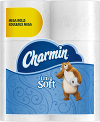 Charmin Ultra soft Jumbo Rolls Septic Safe white