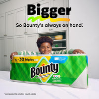 Bounty Paper Towels Select-A-Size, White, 6 Double Plus Rolls = 15 Regular Rolls