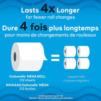 Cottonelle Ultra Clean Toilet Paper, 9 Mega Rolls (9 Mega Rolls = 36 Regular Rolls), 284 Sheets Per Roll, Packaging May Vary