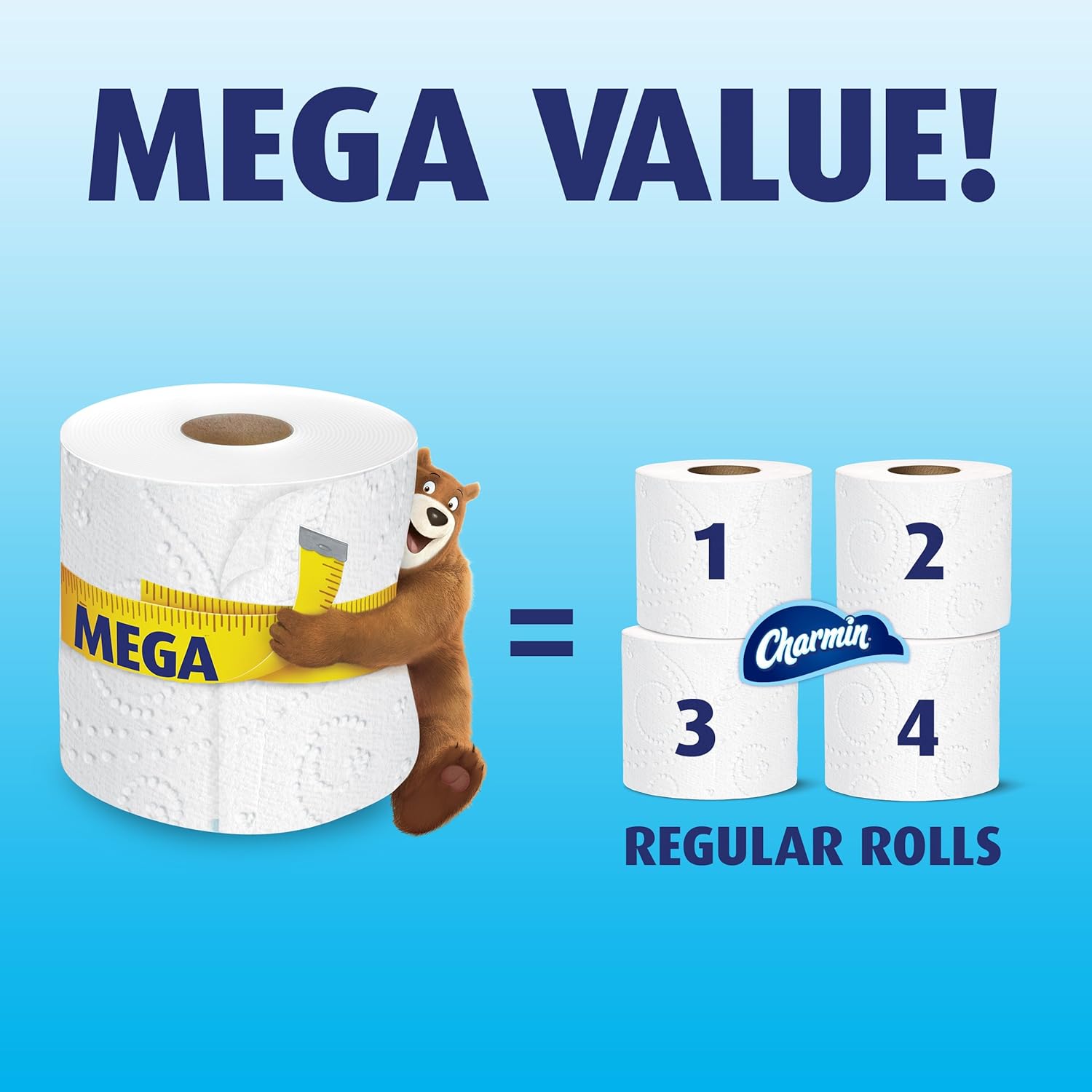 Charmin Ultra soft Jumbo Rolls Septic Safe white