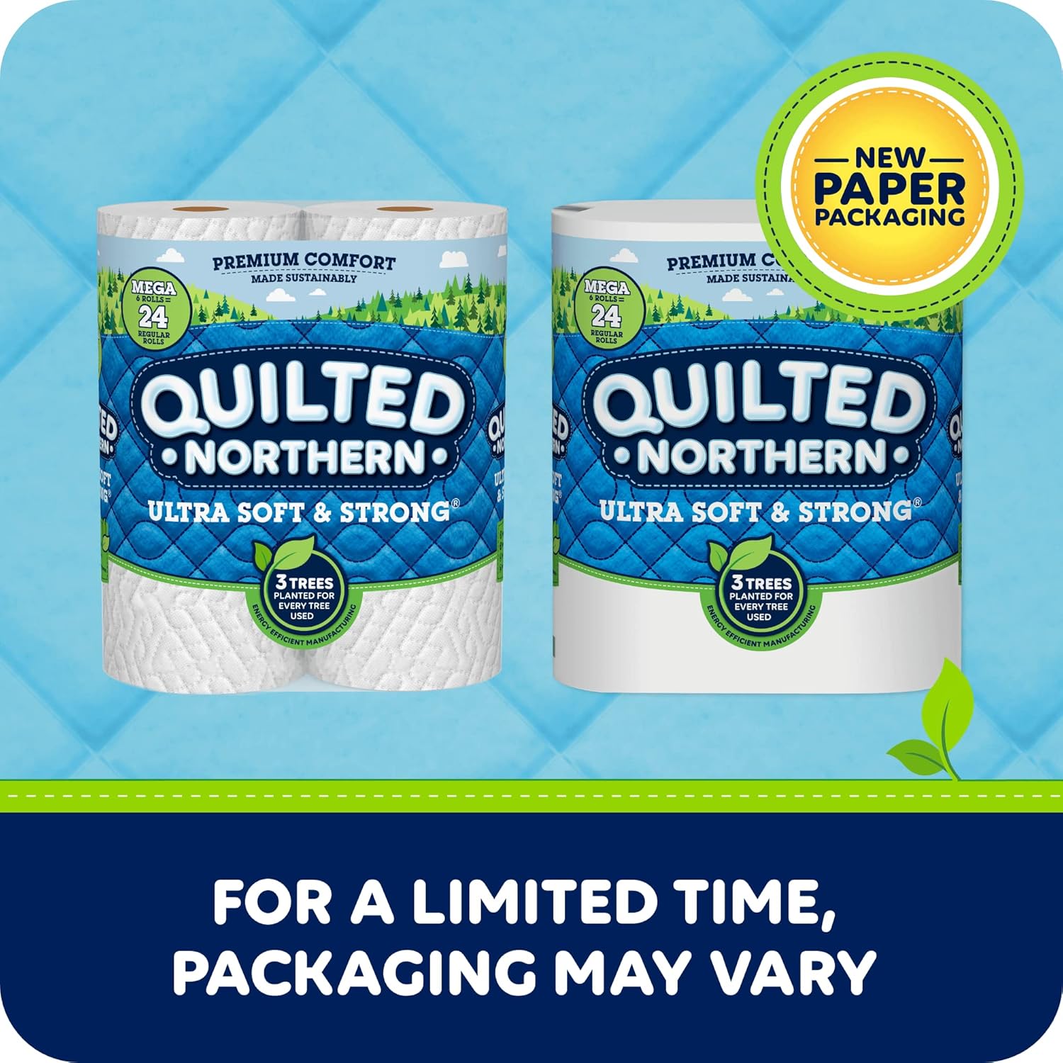 Quilted Northern Ultra Soft & Strong Toilet Paper, 6 Mega Rolls