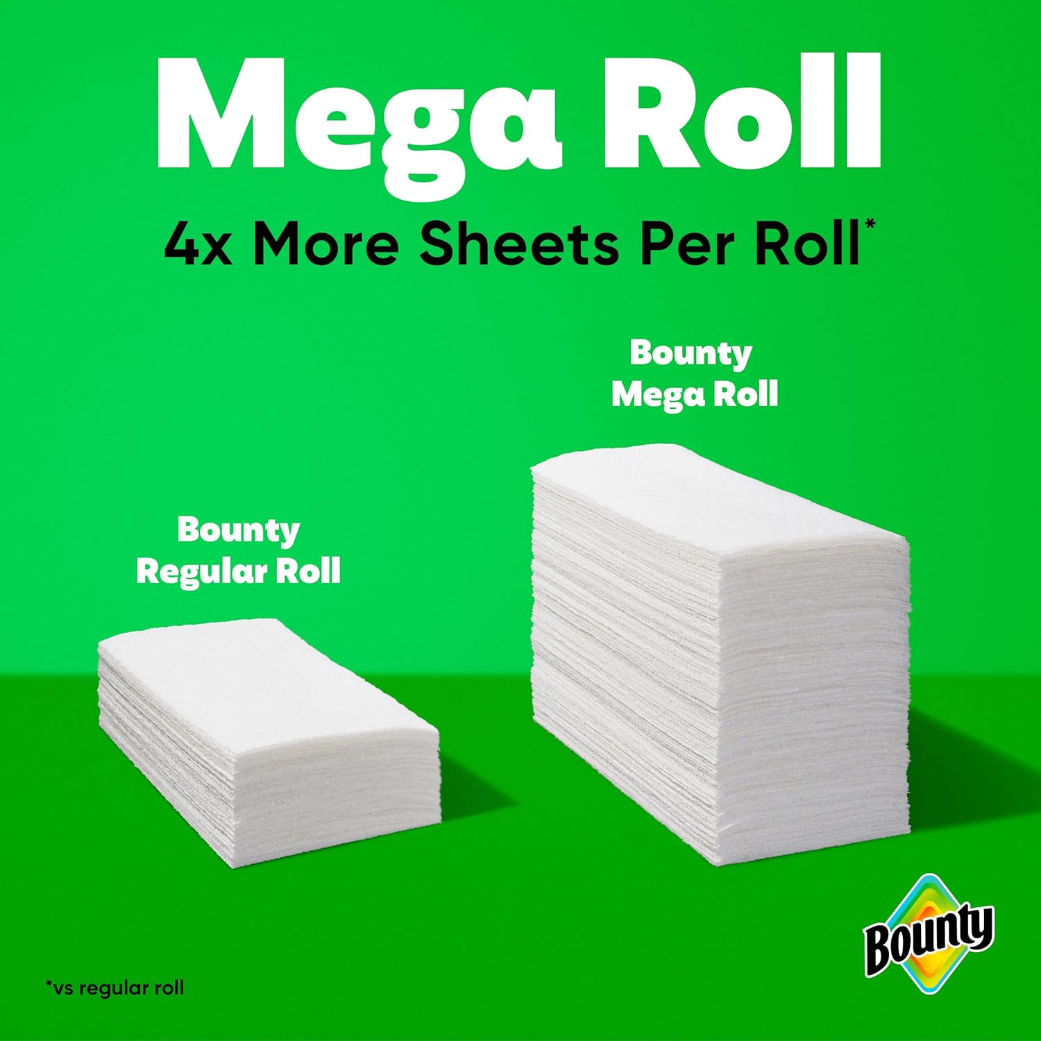 Bounty Select-A-Size Paper Towels, White, 2 Triple Rolls = 6 Regular Rolls