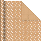 Hallmark Kraft Christmas Wrapping Paper, 3 Rolls (Trees, Antlers, Snowflakes), 90 Sq Ft – detail