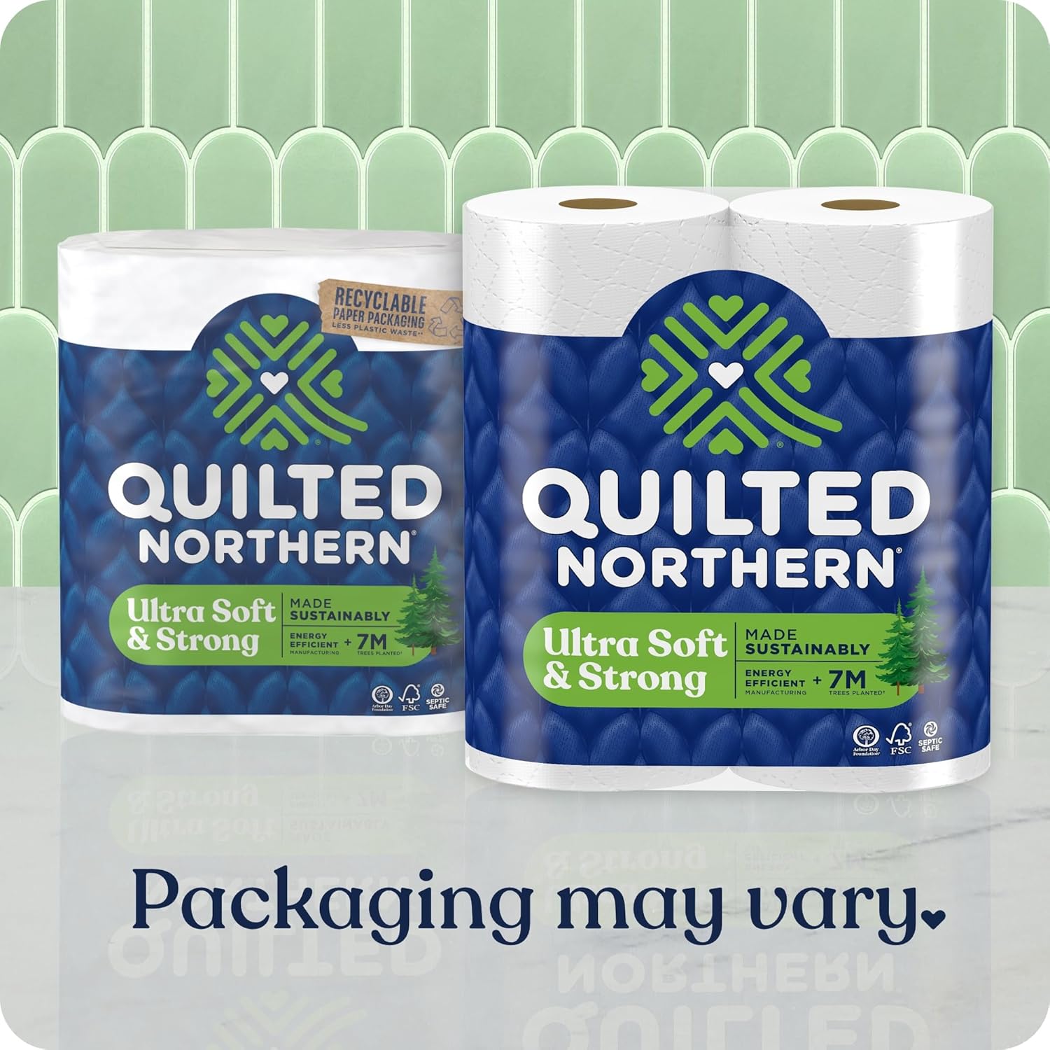 Quilted Northern Ultra Soft & Strong Toilet Paper, 6 Mega Rolls = 24 Regular Rolls, 5X Stronger*, Premium Soft Toilet Tissue