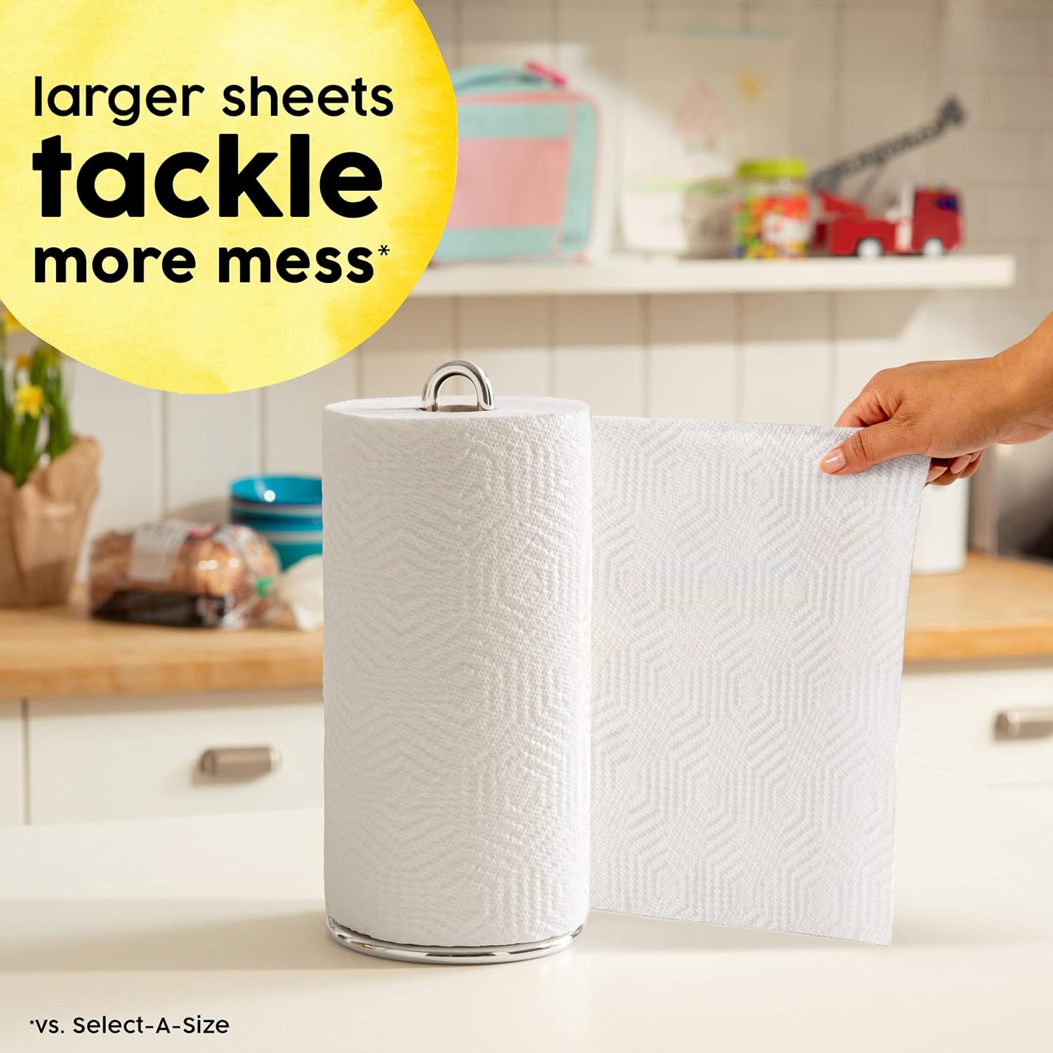 Bounty 75720 Essentials Select-A-Size Paper Towels, 2-Ply, 78 Sheets/Roll, 12 Rolls/Carton, 12 Count (Pack of 1)