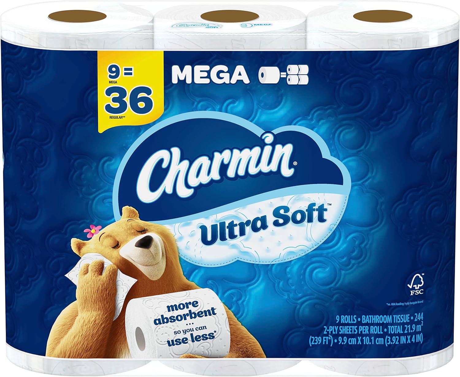 Charmin Ultra soft Jumbo Rolls Septic Safe white