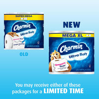 Charmin Ultra Soft Toilet Paper, 18 Mega XL Rolls = 108 Regular Rolls