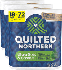 Quilted Northern Ultra Soft & Strong Toilet Paper, 6 Mega Rolls = 24 Regular Rolls, 5X Stronger*, Premium Soft Toilet Tissue