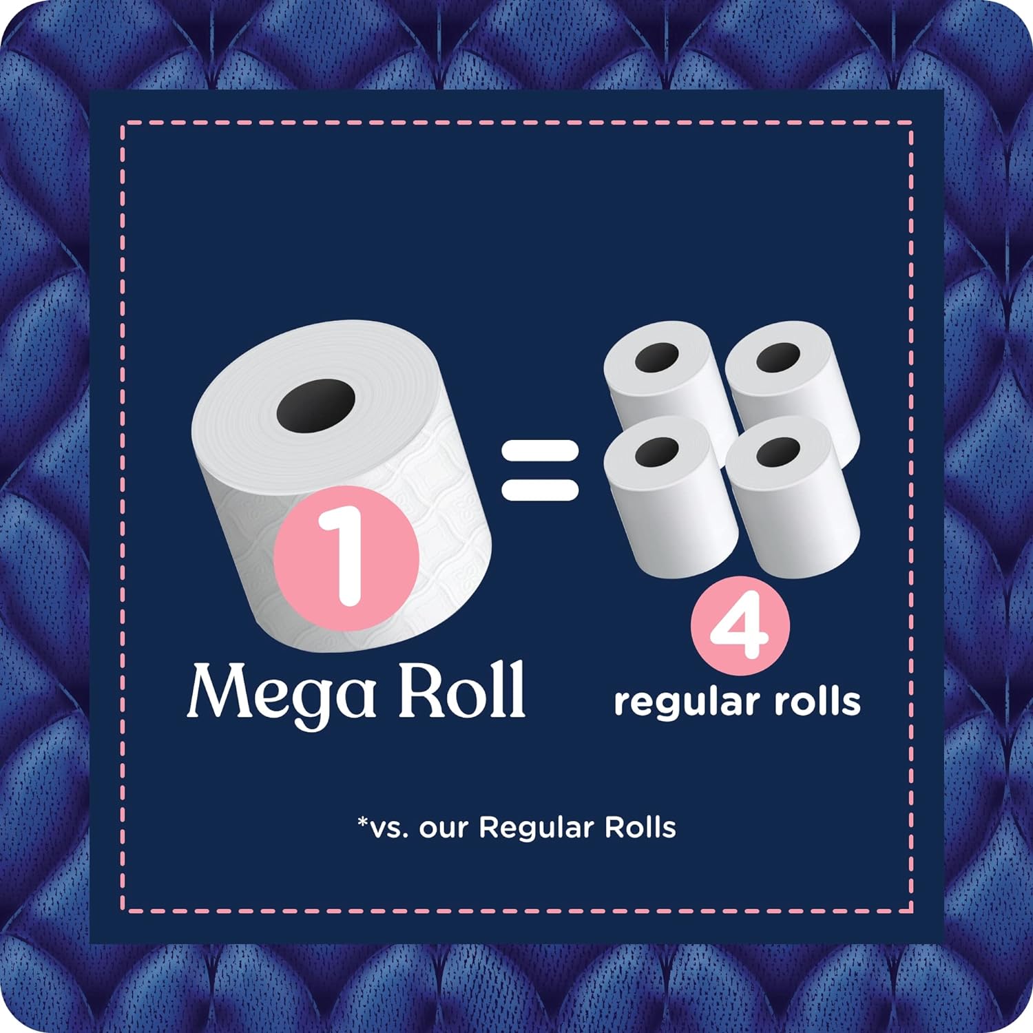 Quilted Northern Ultra Plush Toilet Paper with Sweet Lilac & Vanilla Scented Tube, 24 Mega Rolls = 96 Regular Rolls (Packaging May Vary) White