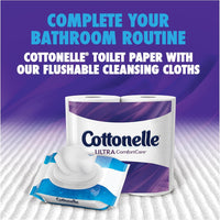 Cottonelle Ultra ComfortCare Toilet Paper, Bath Tissue, 12 Double Toilet Paper Rolls