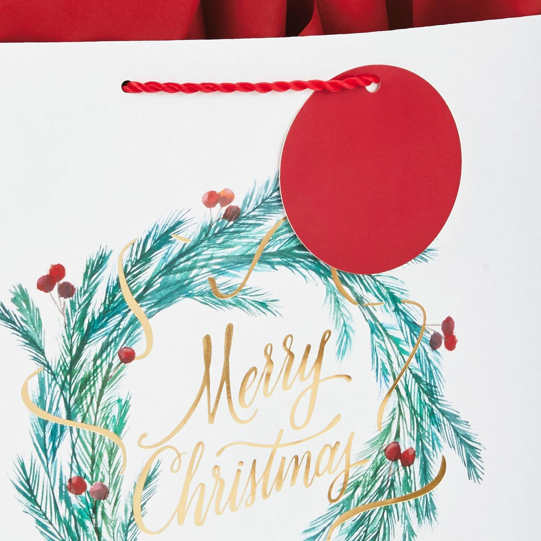 Hallmark Large Christmas Gift Bags with Tissue Paper, 3-Pack (Wreath, Gold Joy, Red Barn) – view 4