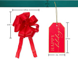 Papyrus Christmas Gift Tags, Ribbons & Bows Set, Red, Green & Gold (10 Pieces) – view 3