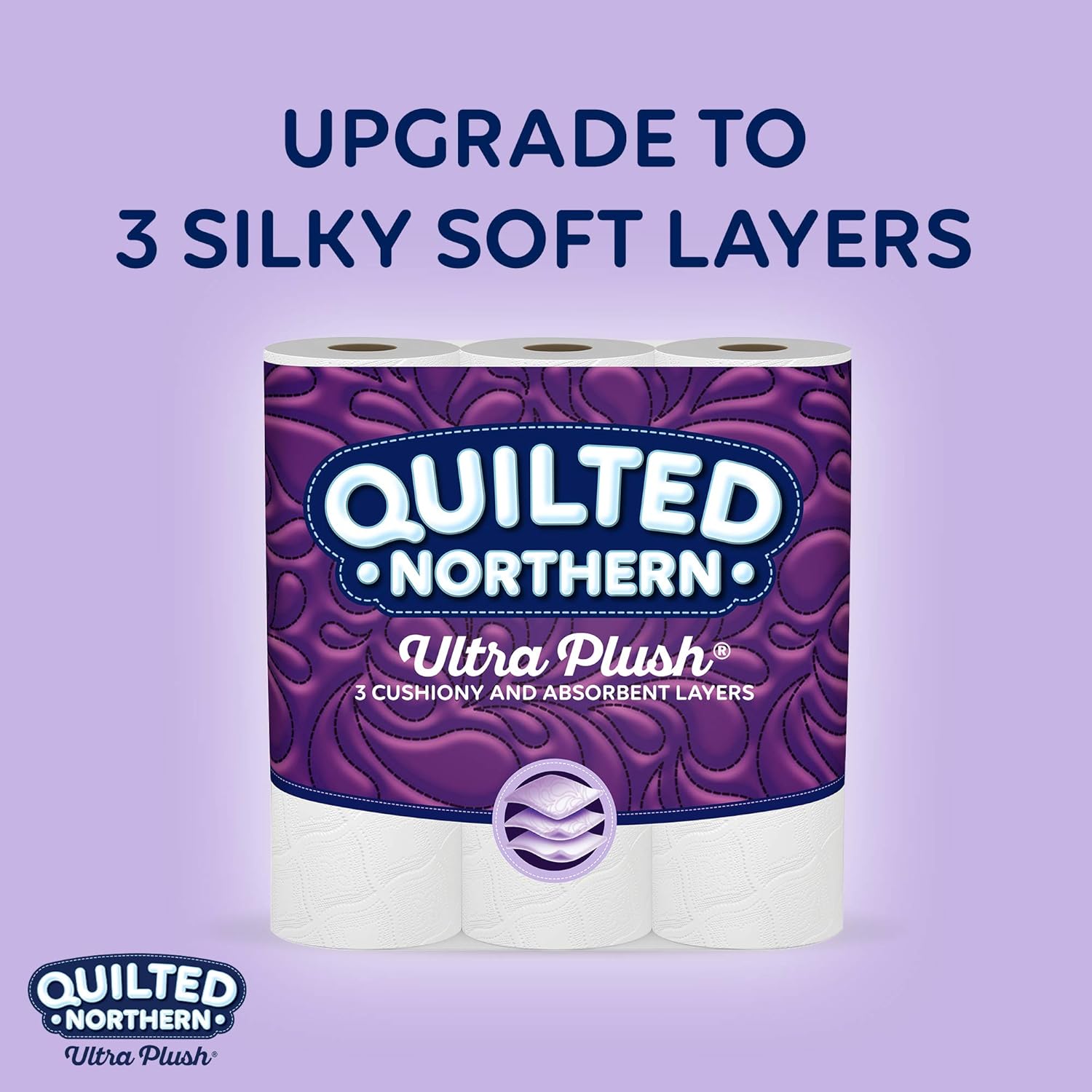 Quilted Northern Ultra Plush Toilet Paper, 18 Mega Rolls, 18 = 72 Regular Rolls, 3 Ply Bath Tissue